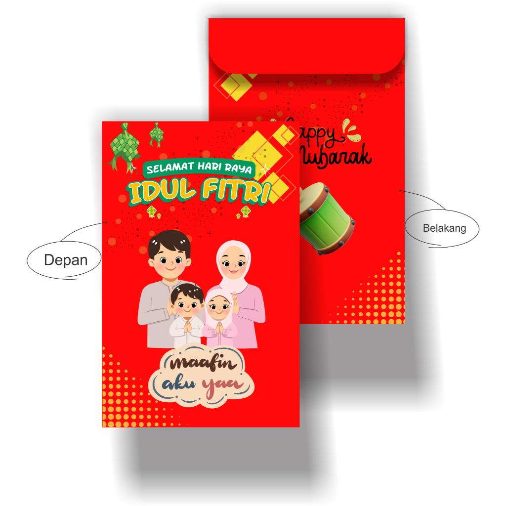 

Amplop THR Jumbo, Amplop Lebaran Murah isi 7pcs