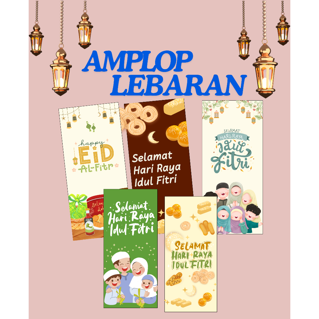 

Amplop Lebaran Selamat Hari Raya Idul Fitri Tema Kue Lebaran Amplop Lebaran THR Ramadhan Angpau Lebaran Kartun Lucu