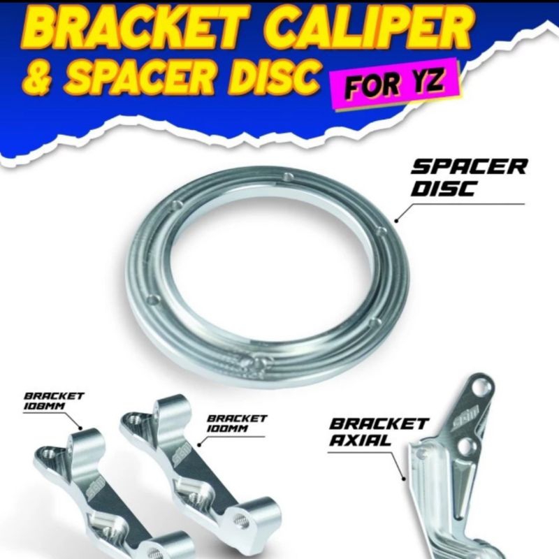 Braket Kaliper Brembo 108mm - YZ Supermoto