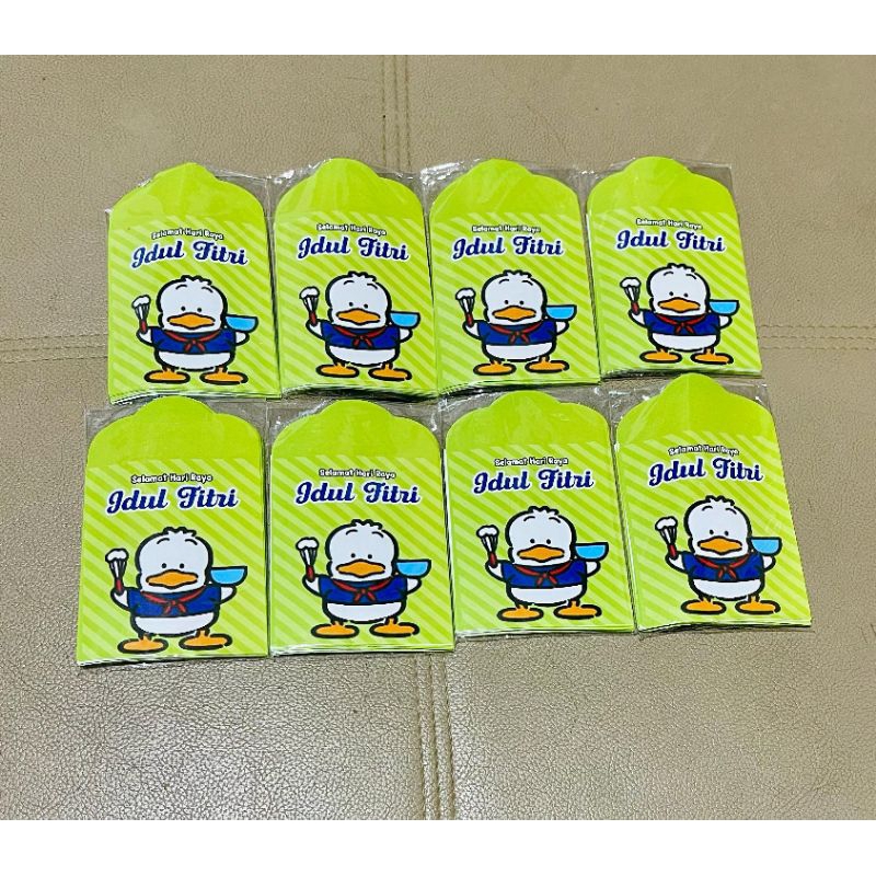

Amplop Kecil THR Lebaran 2025 Motif KARTUN BEBEK 1 Pax 10 Lembar