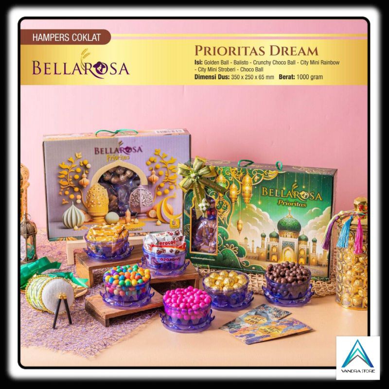 

BELLAROSA PRIORITAS DREAM PAKET COKLAT HAMPERS LEBARAN 2025 TERVIRAL