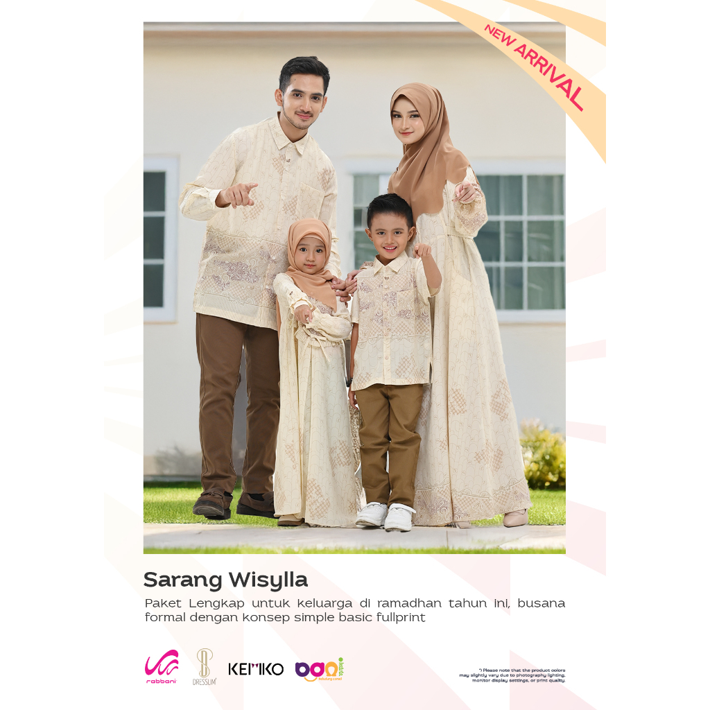 RABBANI 2025  / SARIMBIT RABBANI DRESSLIM SARANG WISYLLA  / COUPLE RABBANI