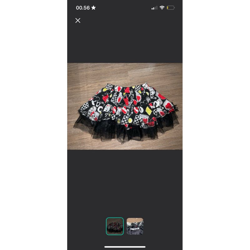 booked acdc rag skirt