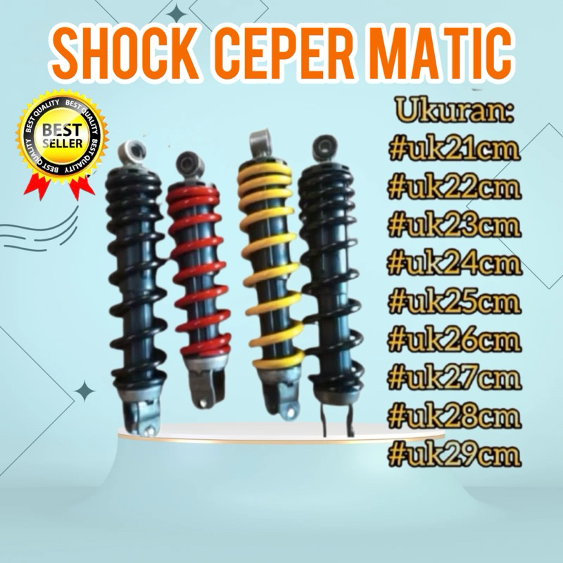 Shock Downsize Matic Ceper Beat Vario Mio all motor matic Custom CEPER
