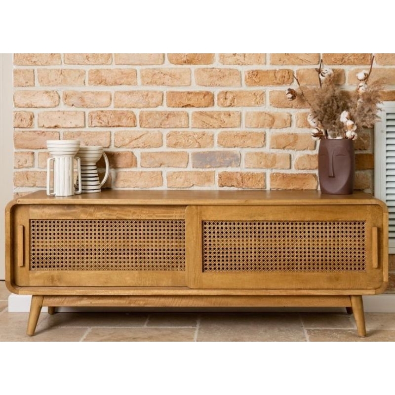 custom Bufet tv minimalis, bufet tv jati solid, bufet tv jati rotan, meja tv model retro, bufet scan