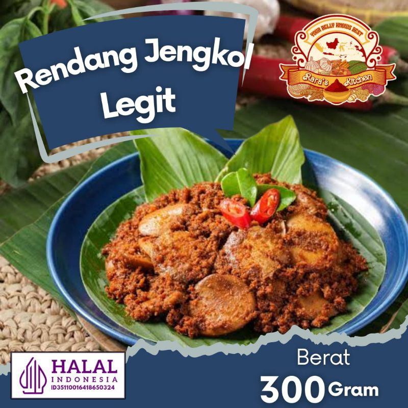 

LAUK RENDANG Jengkol LEGIT 300gr/jengkol rendang siap saji/ lauk rendang vacum isi banyak/rendang enak jengkol pedas manis