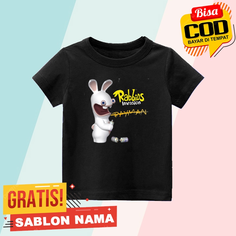 Kaos Anak Rabbids Rayman / Baju Anak Laki Laki & Perempuan Rabbids Rayman