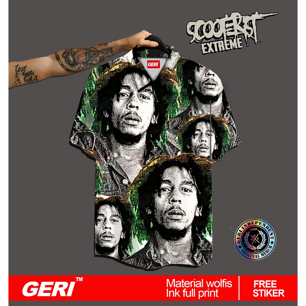 KEMEJA GERI ORIGINAL - BOB MARLEY 2