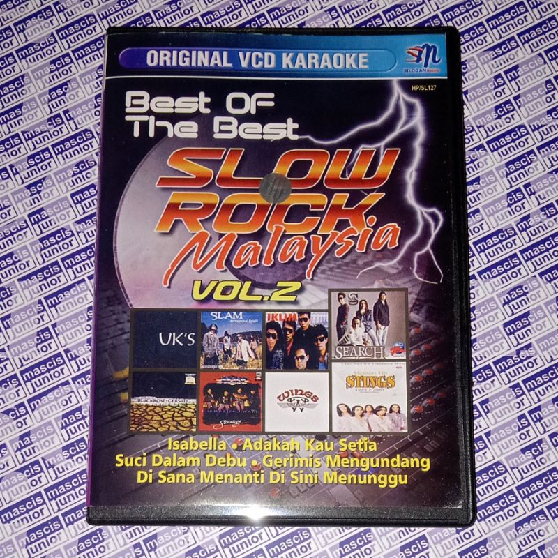 VCD Best Of The Best Slow Rock Malaysia Vol. 2 ft. SEARCH STINGS IKLIM SLAM UK'S WINGS MAY GERSANG V