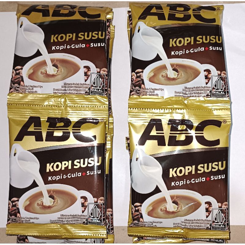 

ABC Kopi Susu 1renceng isi 10 pcs*30g