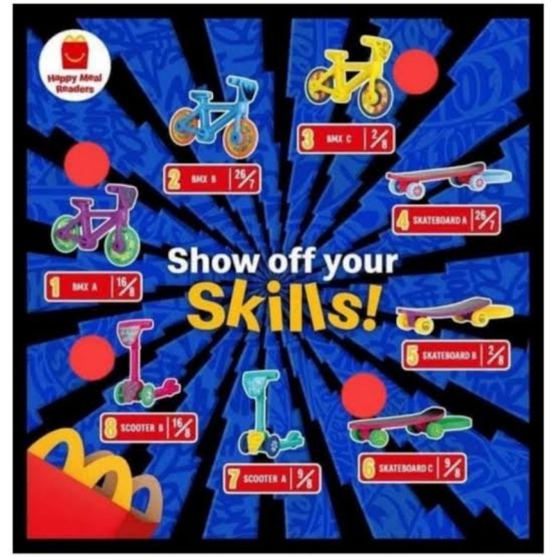 FIGUR MCD MCDONALD'S HAPPY MEAL TOYS - NITRO JUNIOR GAMES SEGEL