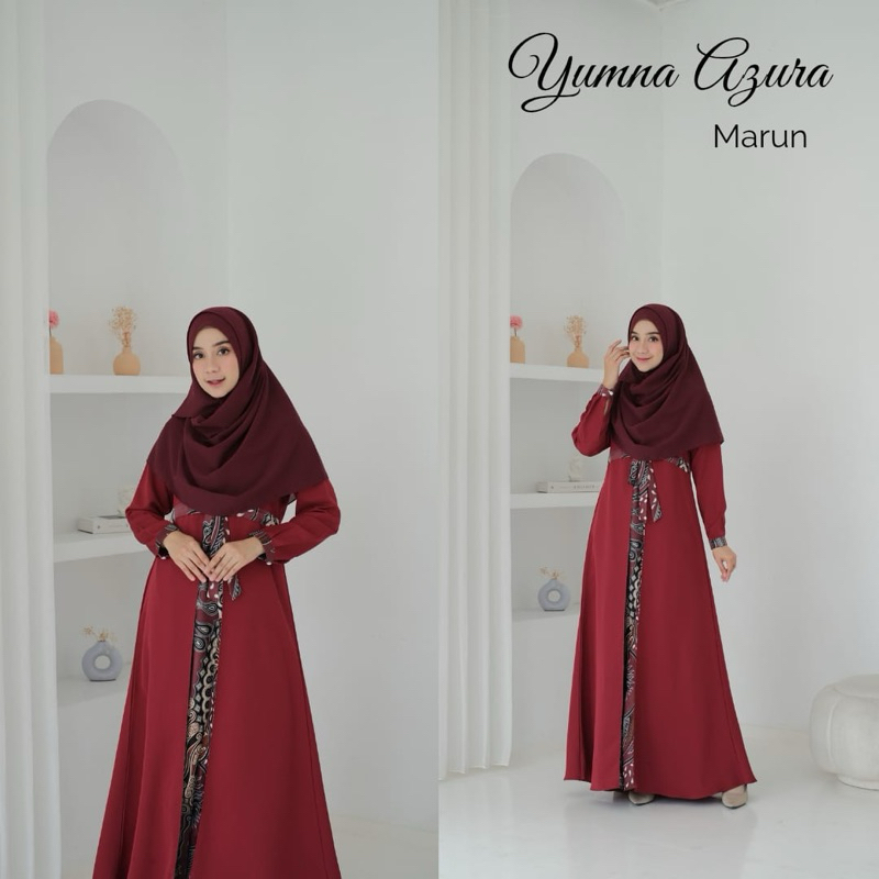 BAJU GAMIS BATIK / BAJU MUSLIM WANITA DRESS MUSLIM YUMMA / GAMIS REMAJA / BAJU MUSLIM KEKINIAN MODER