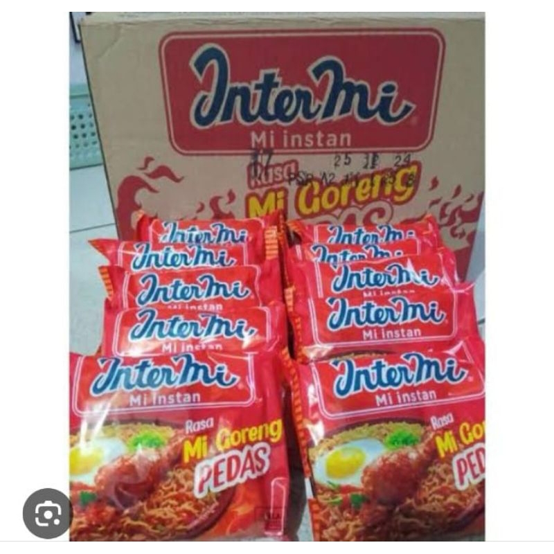 

intermie mi goreng kemasan 1 dus isi 40 bungkus