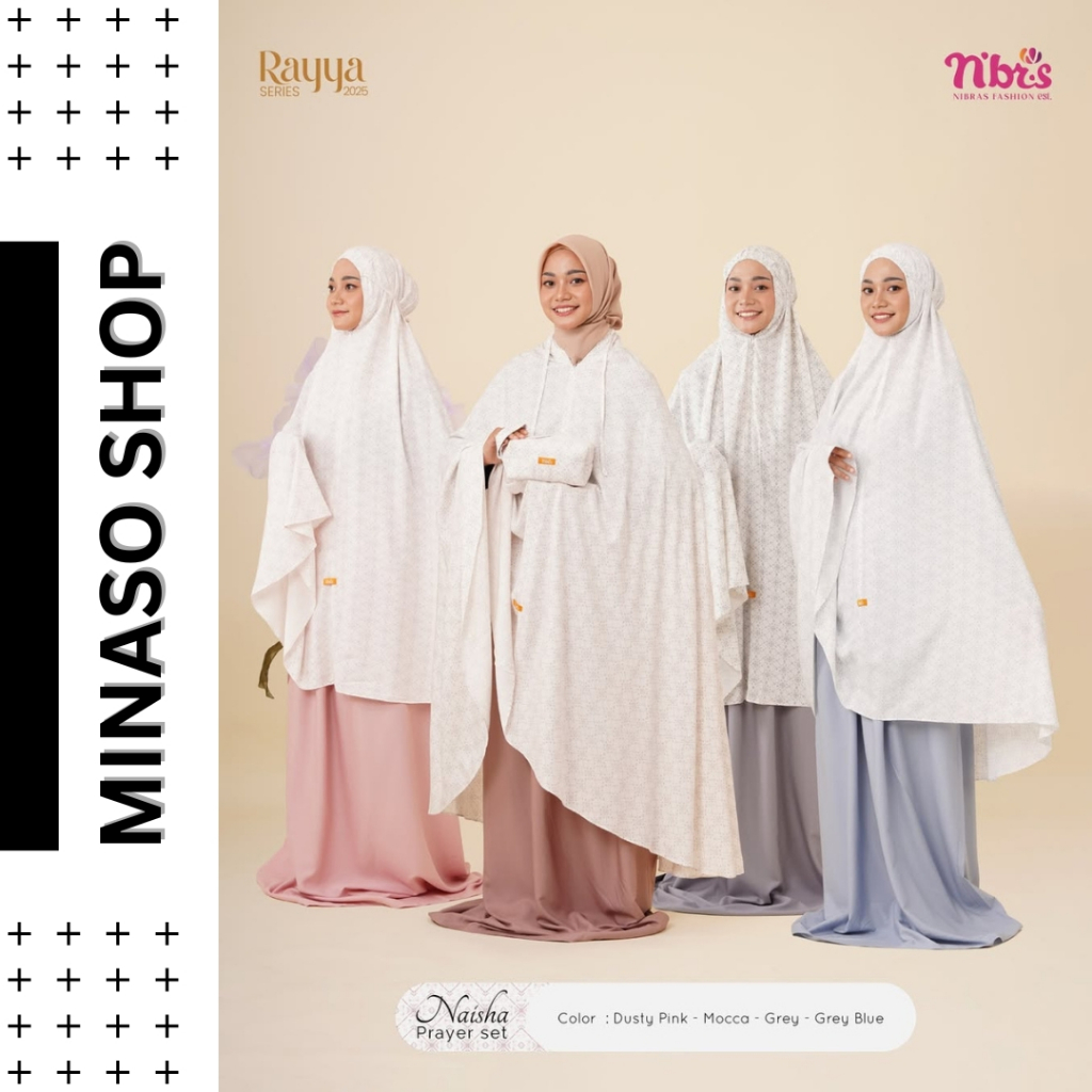 MUKENA NIBRAS NAISHA PREYER SET ANAK NIBRAS MUKENA RAYON PREMIUM MUKENA ANAK