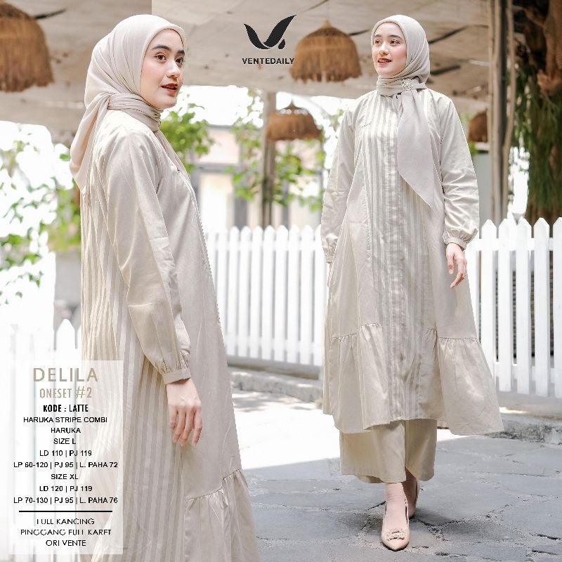 READY STOK DELILA ONE SET BY VENTE DAILY