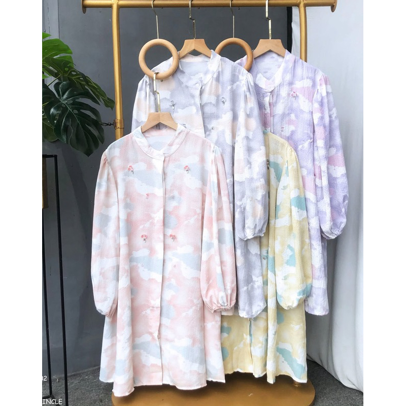 LUNETA TUNIK // tunik motif bunga // tunik motif // tunik katun // tunik all size // tunik motif // 