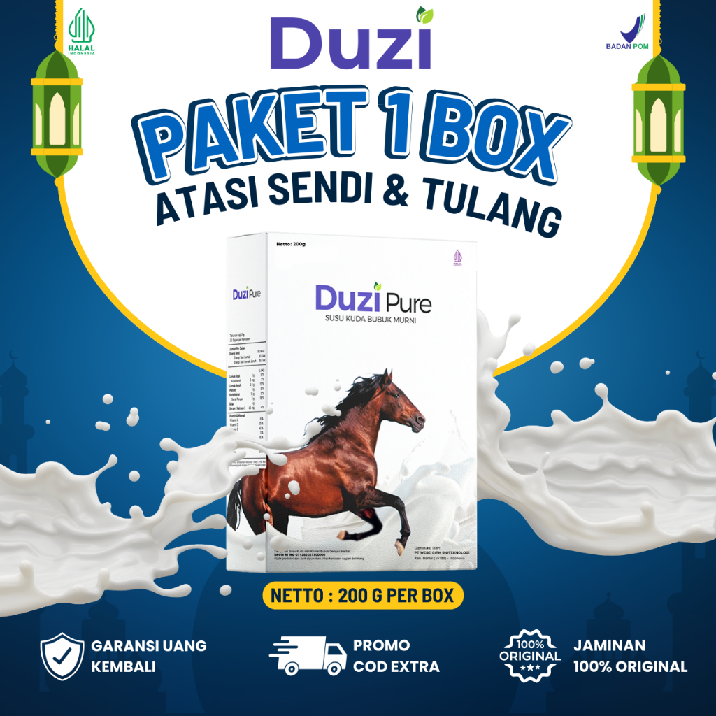 

SUSU DUZI PURE ORIGINAL 100% - MENGOBATI TULANG SENDI KOLESTROL HIPERTENSI KEBAS KEBAS 1 BOX