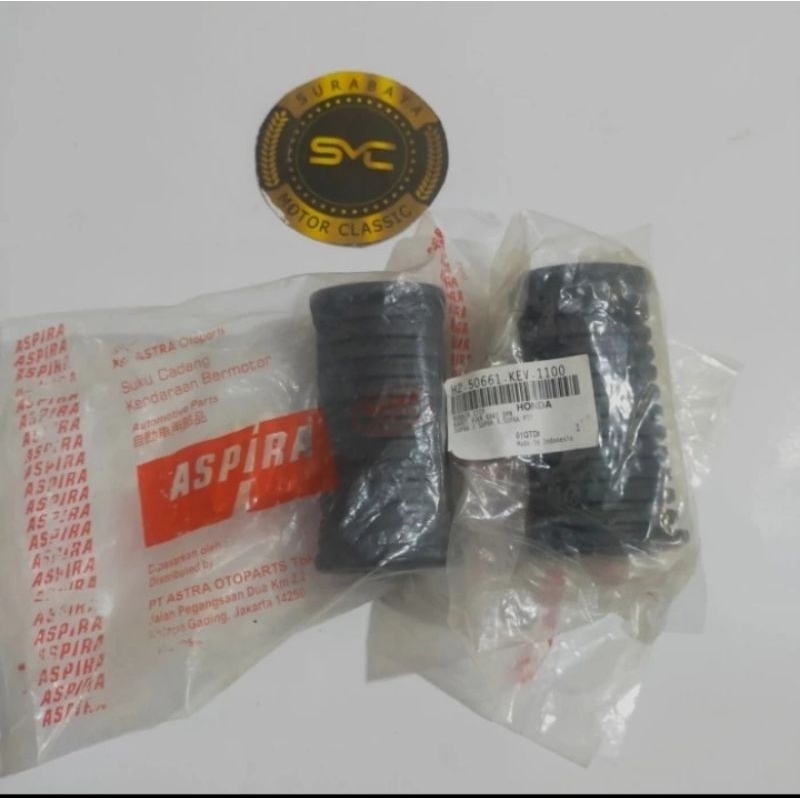 karet footstep pinjakan kaki depan set Supra x100 Aspira