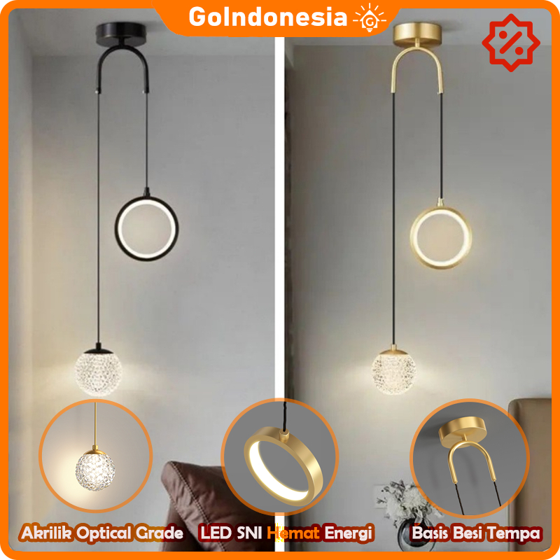 Lampu Gantung Kamar Tidur Modern 2025 lampu gantung minimal led lampu gantung samping tempat tidur