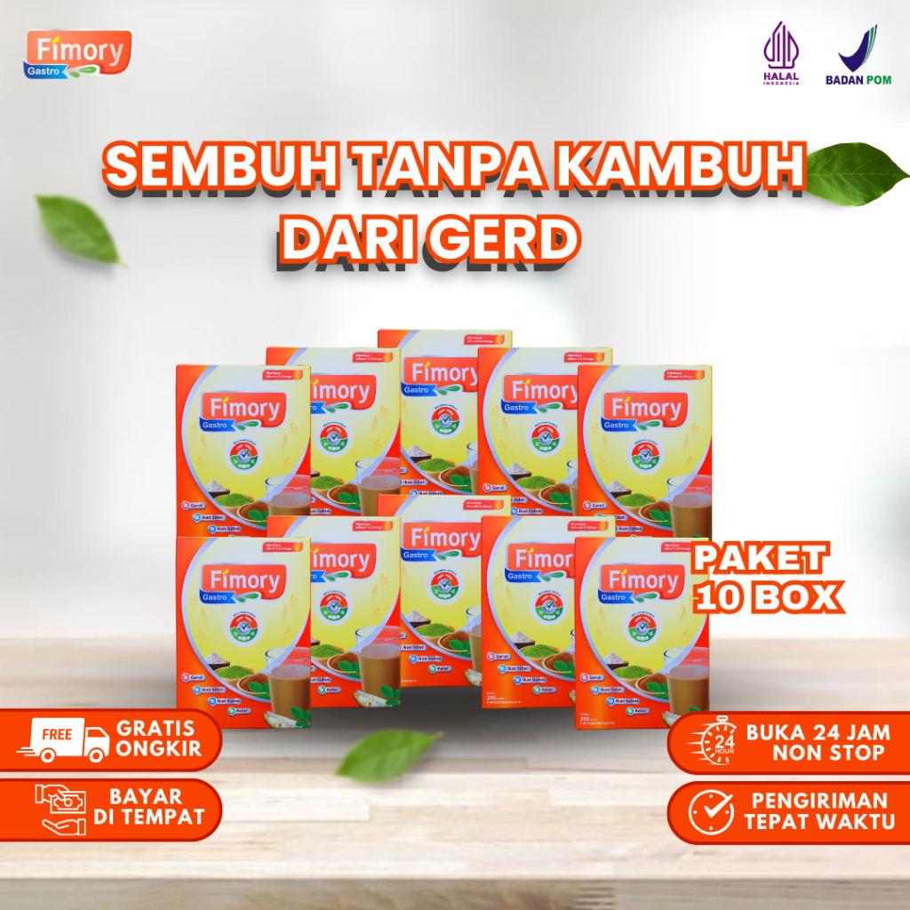 

Fimory Gastro Paket Hemat 10 Box Sereal Umbi Garut Ampuh Atasi Gerd - Original 250gr