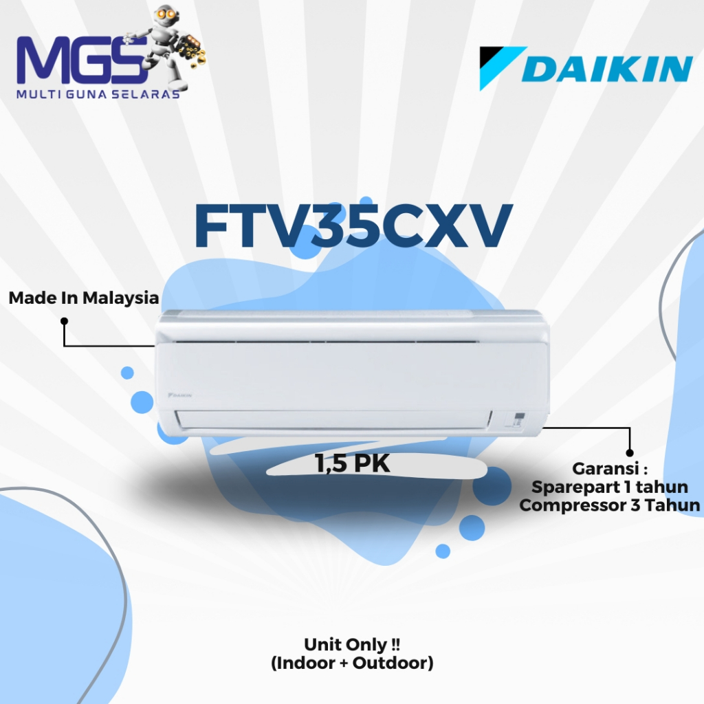 FTV35CXV (Ac Daikin Lite 1.5PK Malaysia R32)