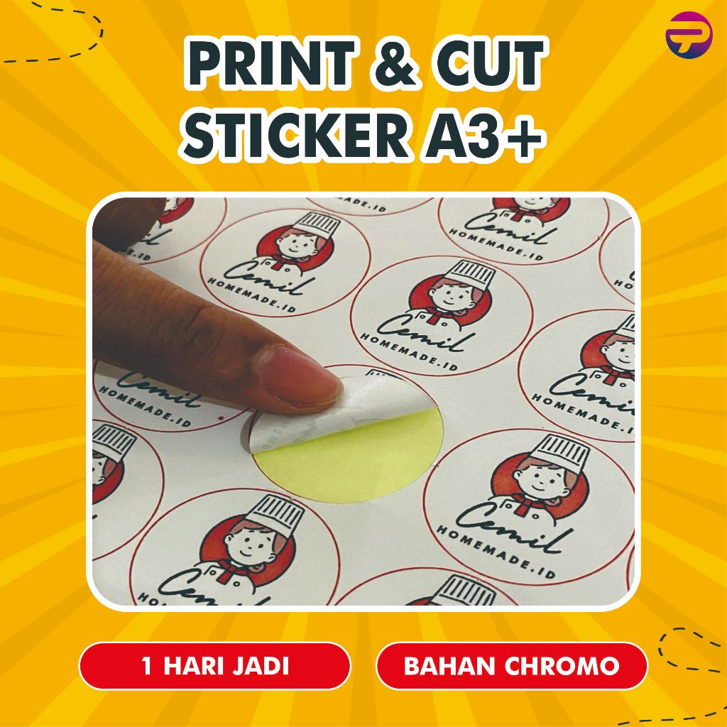 

Cutting Stiker / Print & Cut Stiker Chromo A3+
