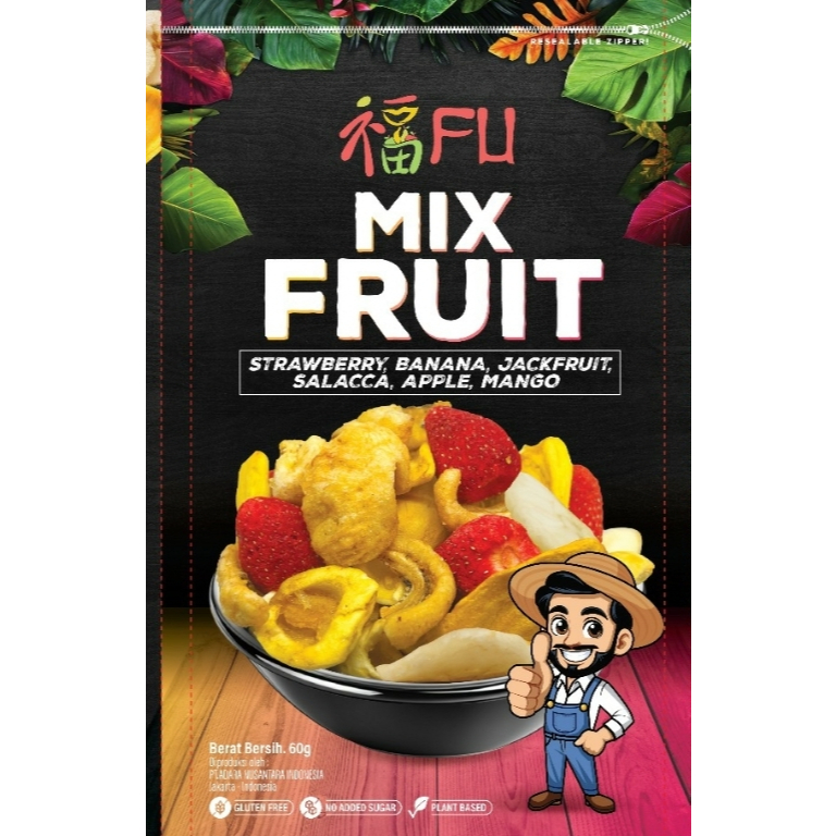 

keripik mix fruit kualitas export - 100gr / mix fruit chips export quality- 100 gr
