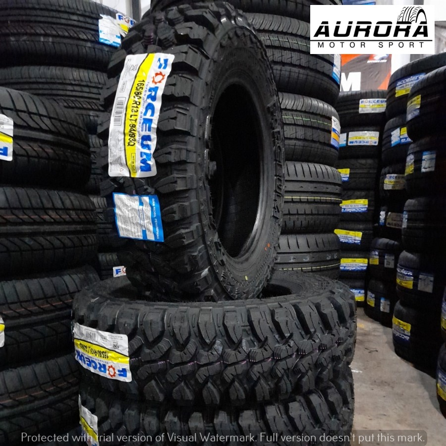 Ban ofroad R13 ukuran 165/80 R13 forceum M/T ban pacul R13 tubles