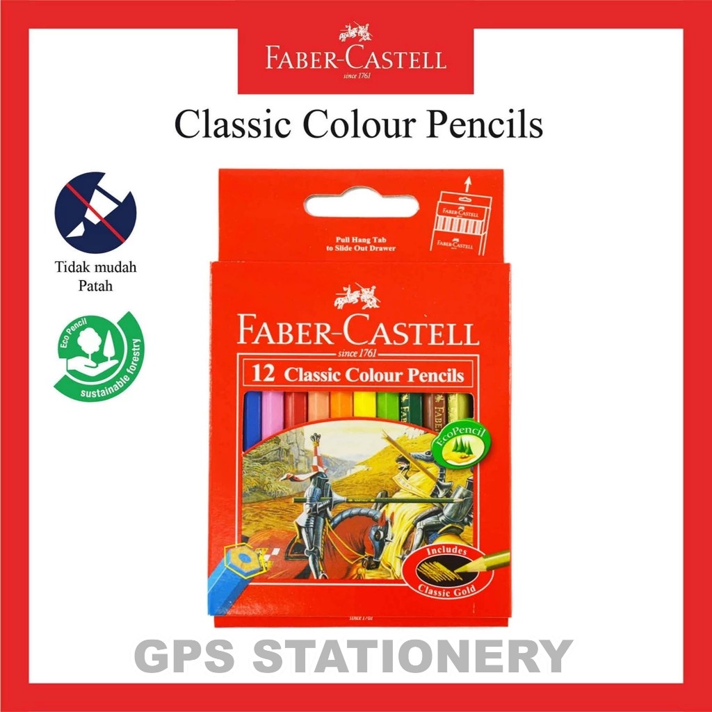 

Pensil Warna Faber Castell 12 Warna / Classic Colour Pencil