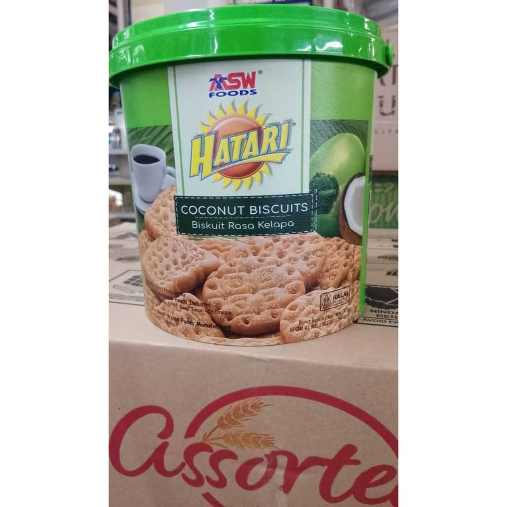 

Biskuit Kelapa Hatari 325gr 1 dus isi 6 toples