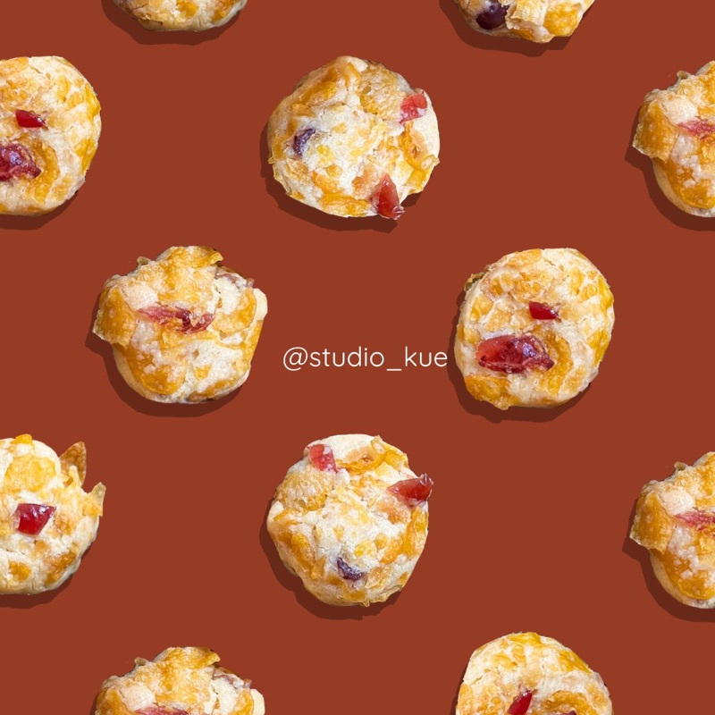 

Cranberry Cornflake Cookies / Kue Kering Cornflake Cranberry - Toples 400ml & 600ml