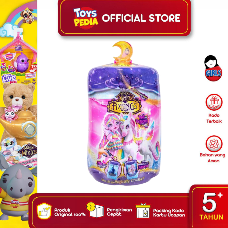 Mainan Magic Mixies Pixlings Doll and Pegacorn