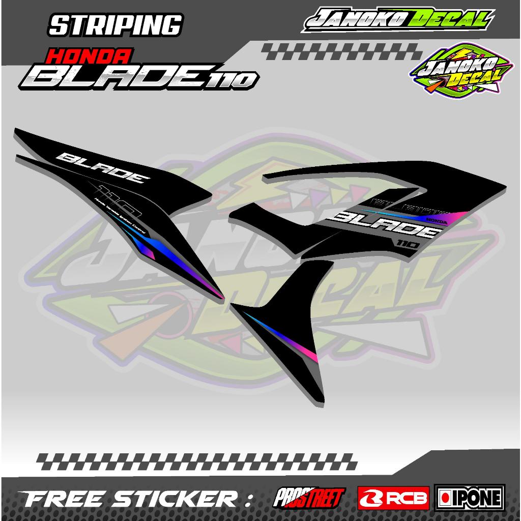 STRIPING VARIASI HONDA BLADE 110/ STICKER LIST VARIASI HONDA BLADE 110