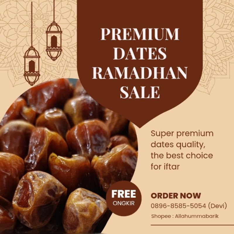 

Kurma Sukari Premium Grade A Kemasan 500gram