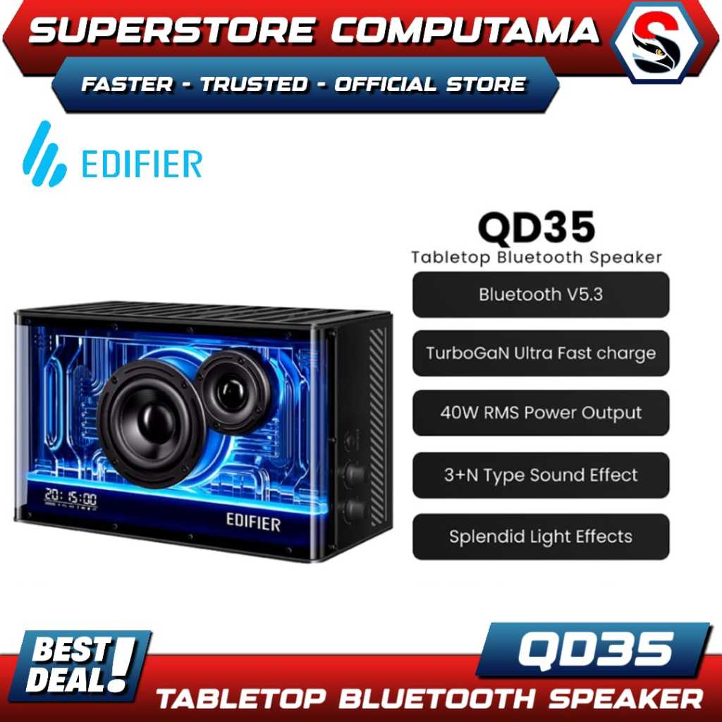 EDIFIER QD35 Tabletop Bluetooth Speaker