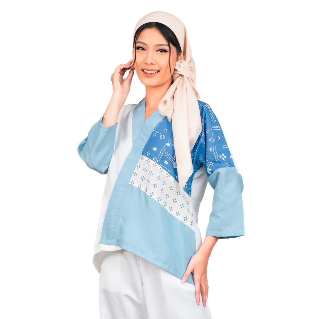 Blouse Batik Wanita - Atasan Batik - Bhatara Batik Amanda - Baju Batik Modern Lengan Panjang