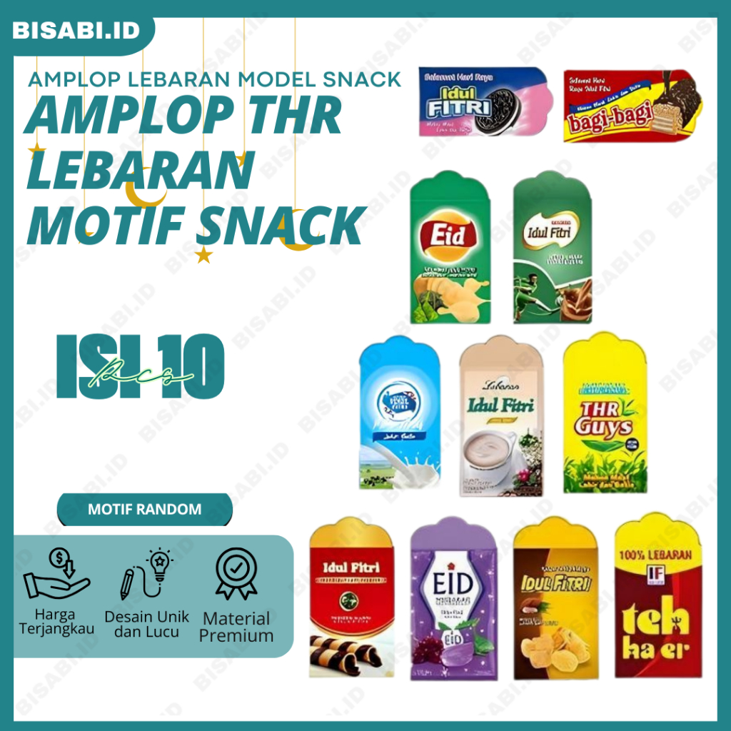 

Angpao Lebaran SNACK Amplop Lebaran 2025 Karakter Lucu Murah 10 PCS