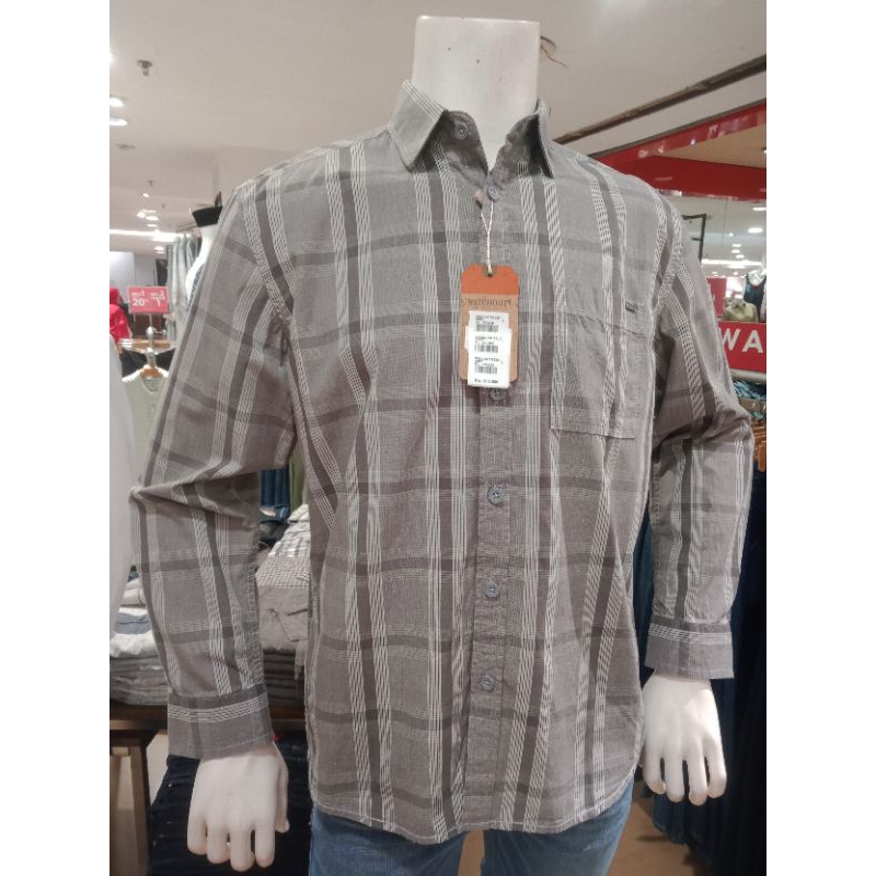 Watchout Kemeja Panjang Pria Kotak-kotak WS302070123