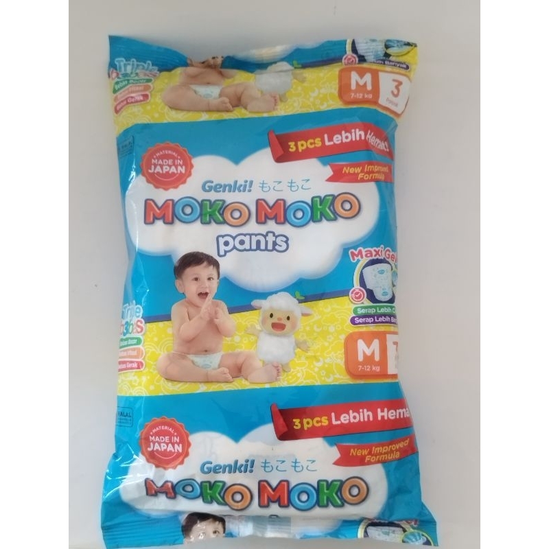Pempers celana bayi Moko-Moko M3