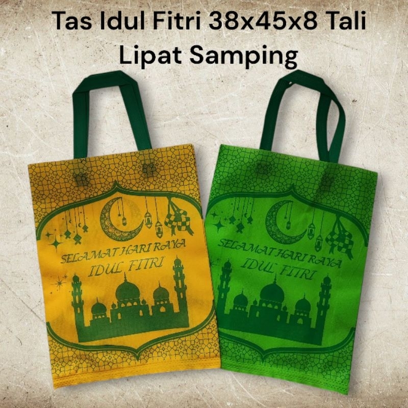 

TAS GOODIE BAG LEBARAN RAMADHAN IDUL FITRI SPUNBOND 38x45x8