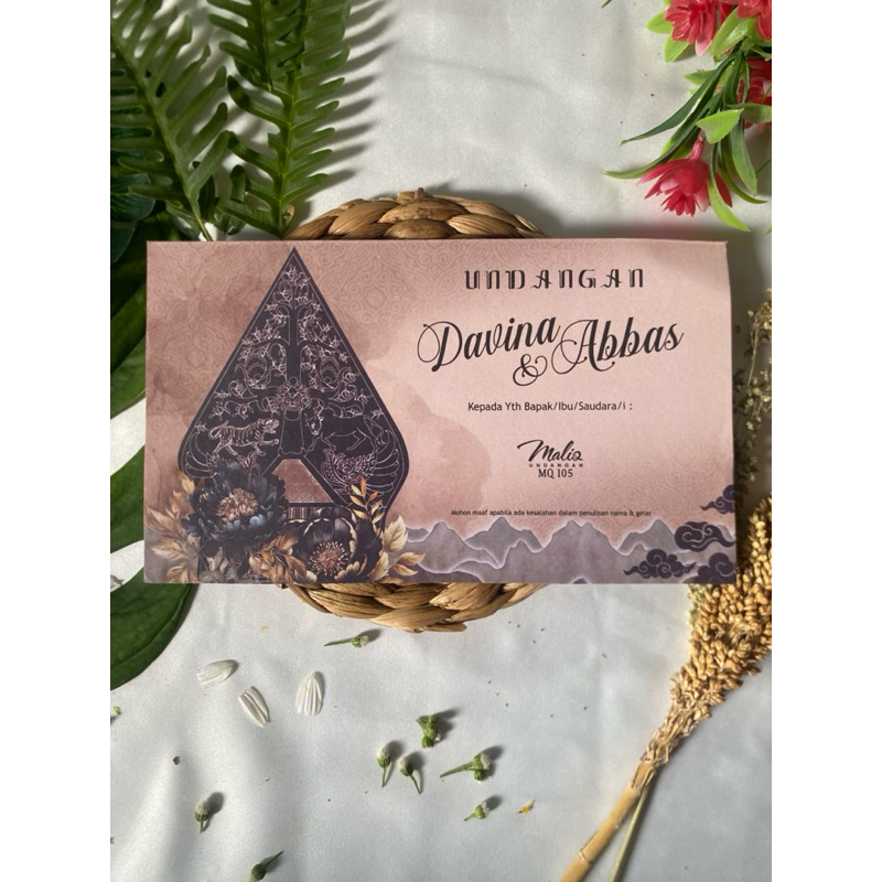 {MALIQ 105} CETAK UNDANGAN PERNIKAHAN | UNDANGAN PERNIKAHAN MURAH | UNDANGAN TEMA JAWA