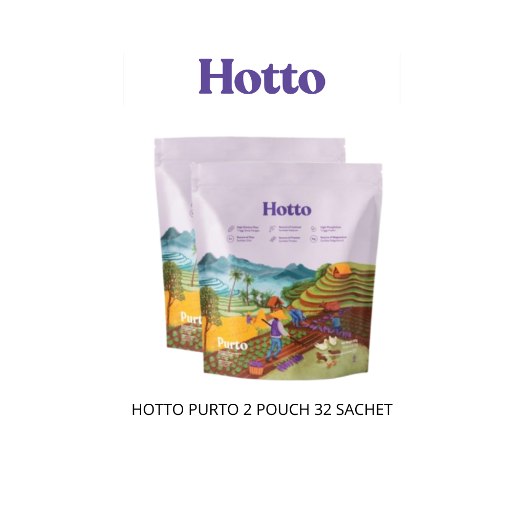 

HOTTO PURTO MULTIGRAIN WITH PURPLE POTATO 2 POUCH 32 SACHET