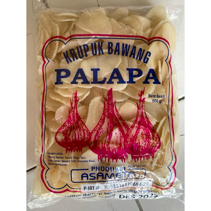 

(500 Gr) Kerupuk Bawang Palapa