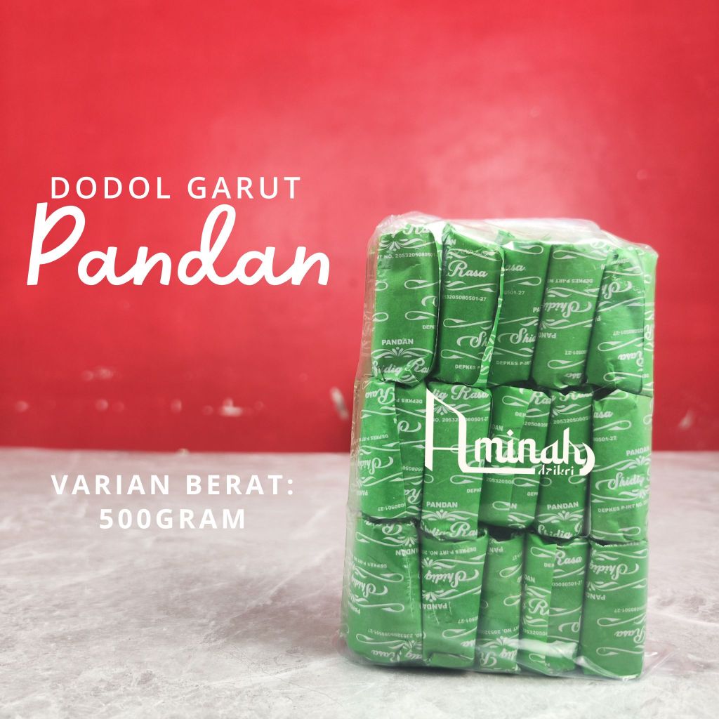 

Dodol Garut Pandan 500gram Oleh-oleh khas garut
