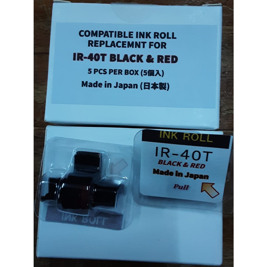 

ink roll ir 40t (black/red) tinta calculator