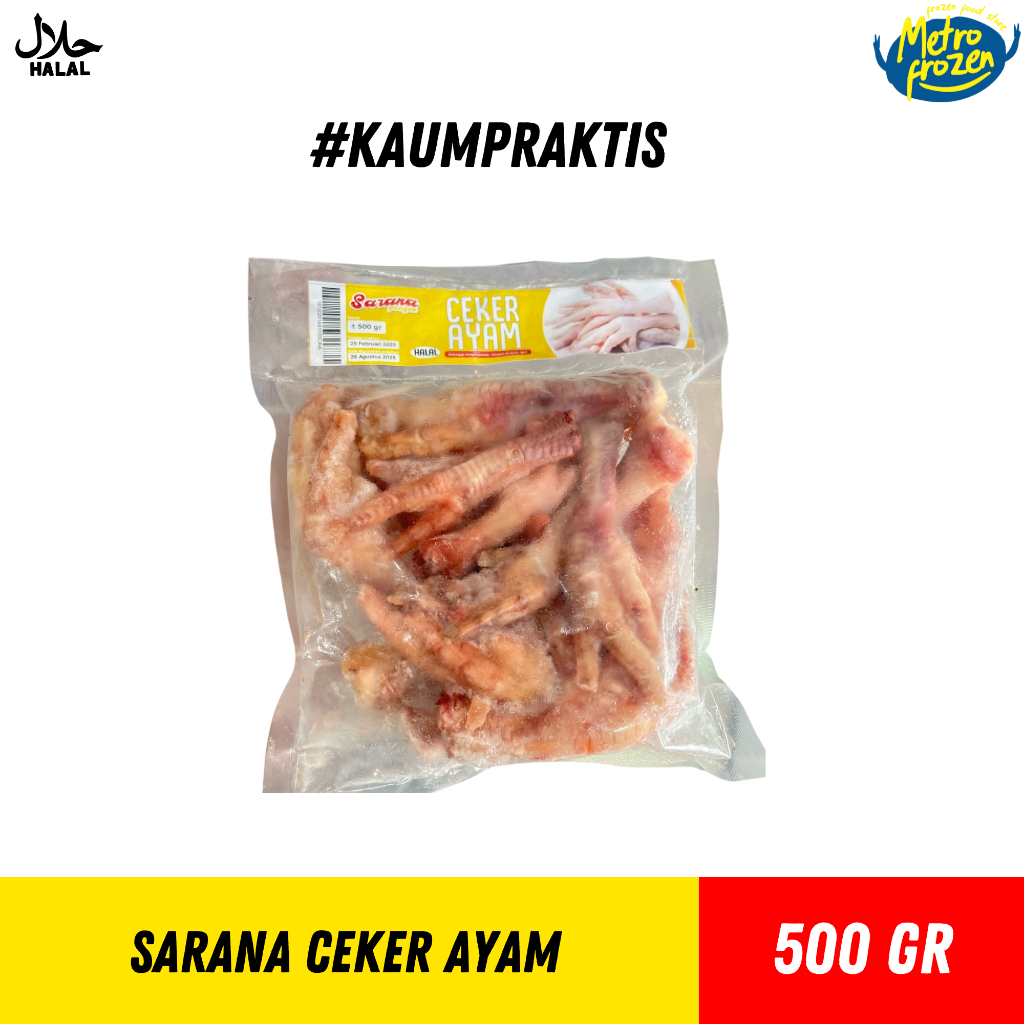 

SARANA Ceker Ayam 500gr //ceker ayam frozen //ceker dengan tulang