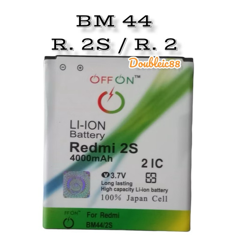 Baterai OFF-ON OFFON BM-44 BM44 Xiomi Redmi 2s Redmi 2 baterai battery BM 44 OFFON