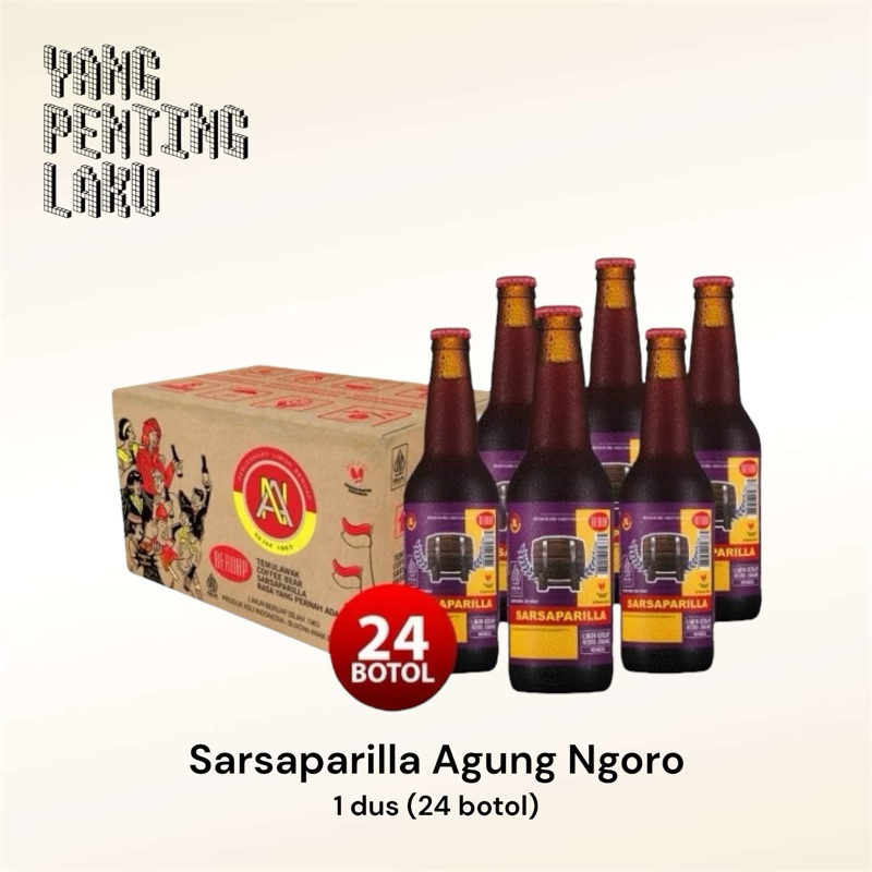 

Sarsaparilla Agung Ngoro Halal per-dus (isi 24 botol)