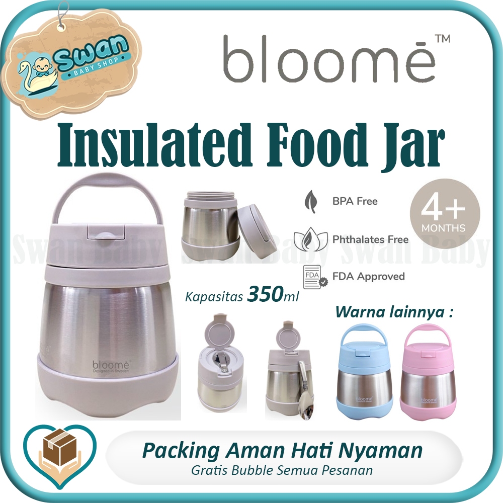 BLOOME Vacuum Insulated Food Jar Baby| Thermos Stainless Steel makanan