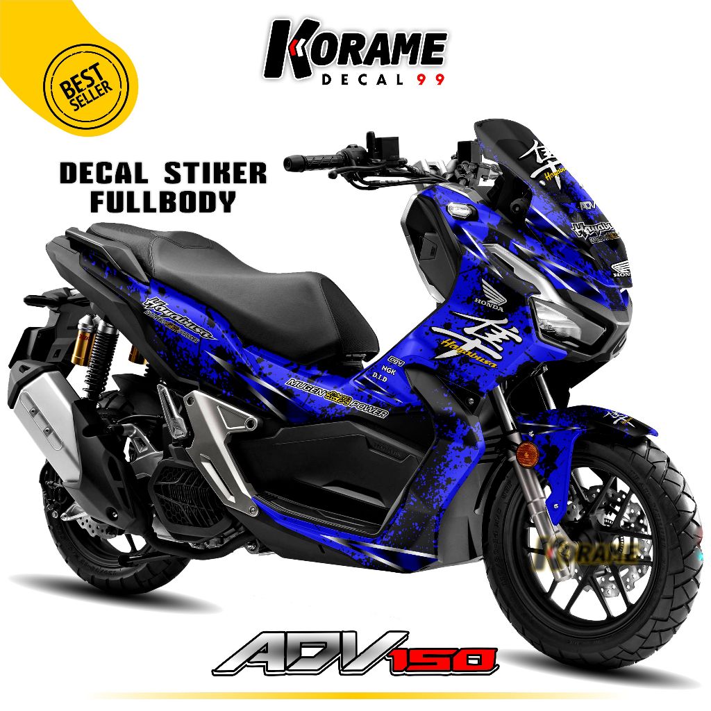 Decal ADV 150 Motif Hayausa Racing Team Sticker Full body